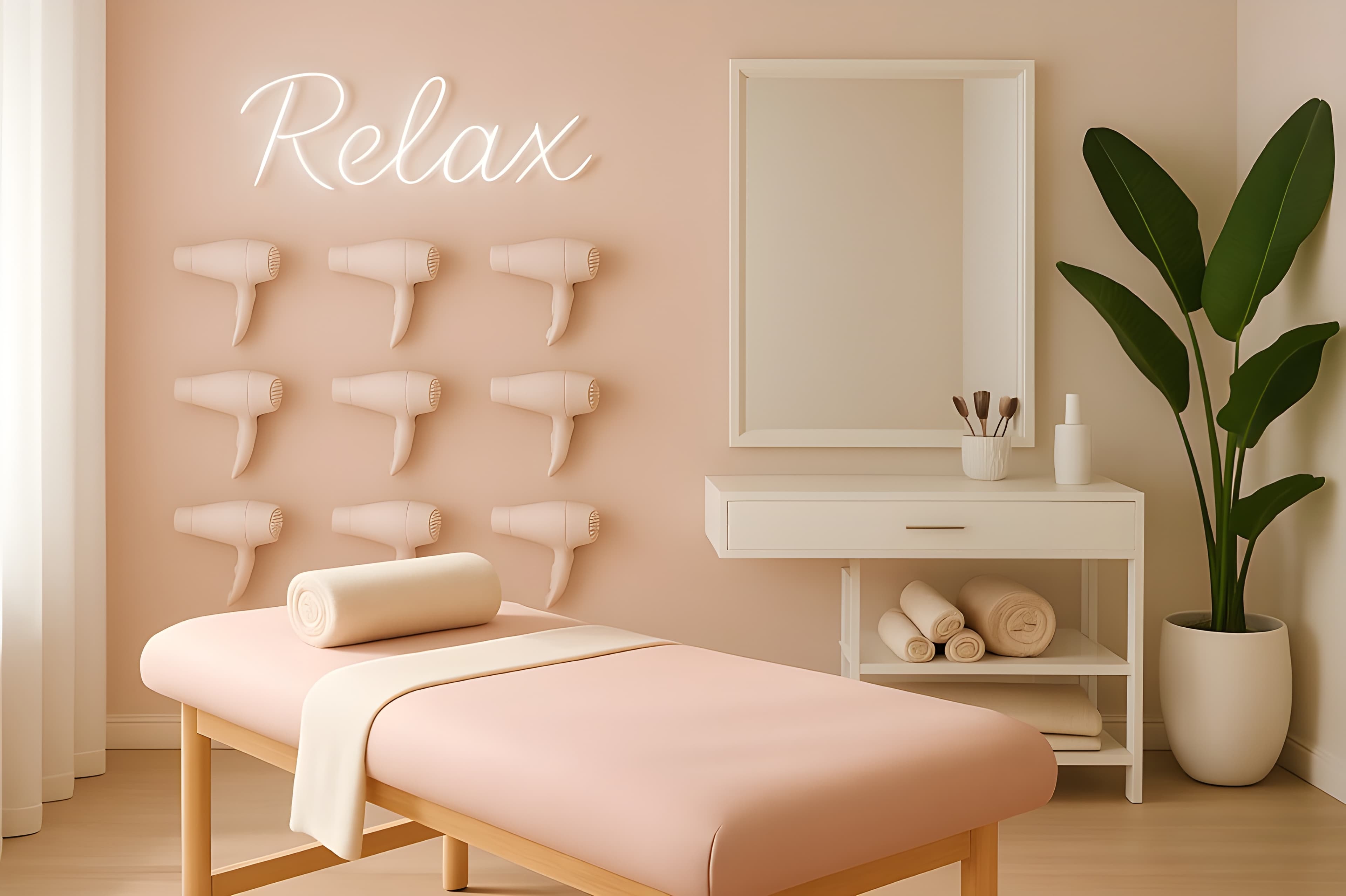 Beauty salon background