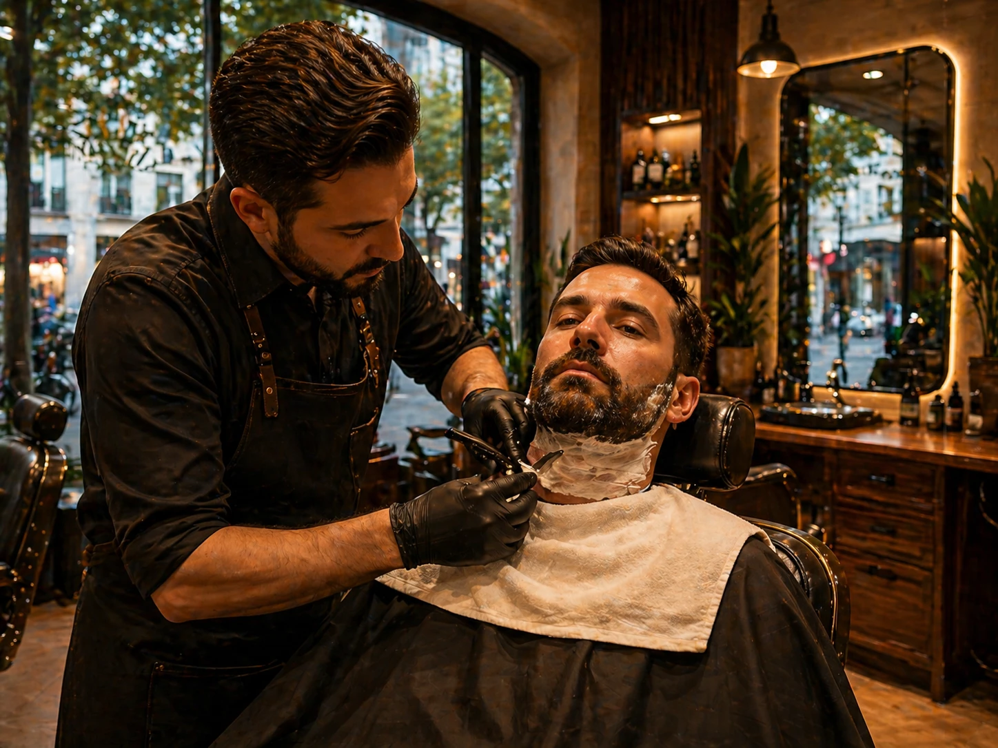 Hot towel shave